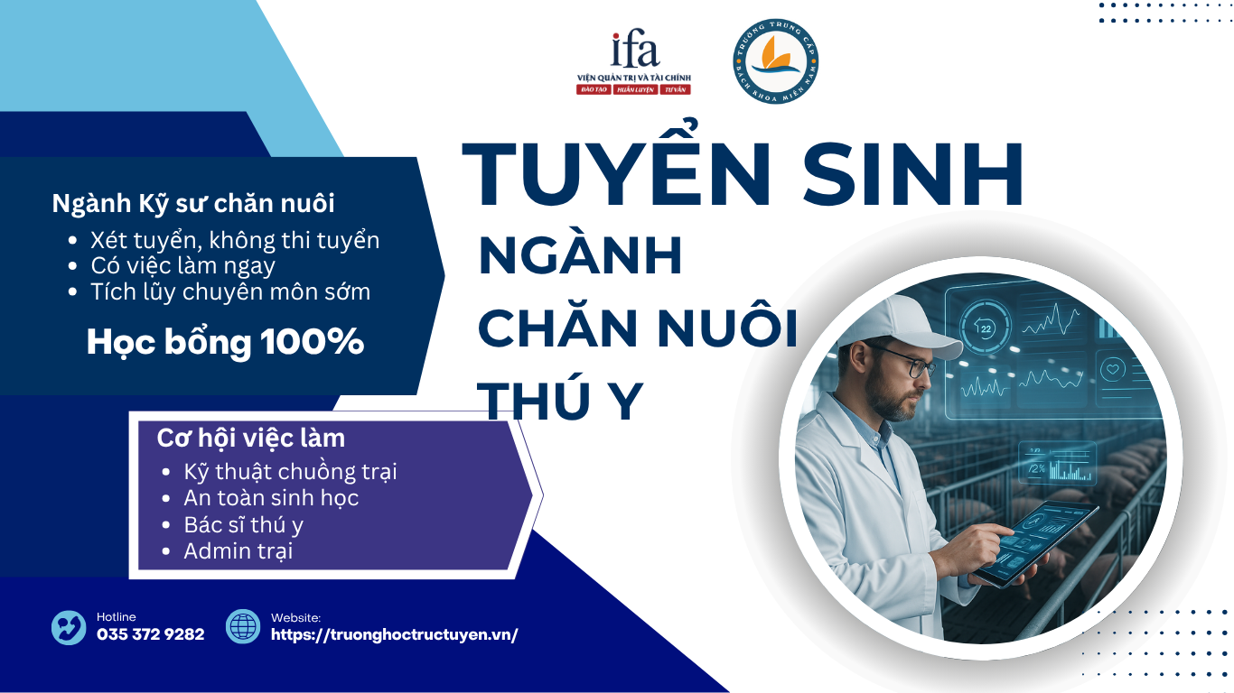Trung cấp nghề trực tuyến Ngành Chăn nuôi Thú y